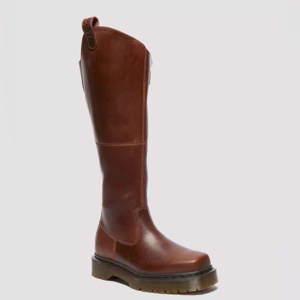 Dr marten Brown Leather Knee-High Boots